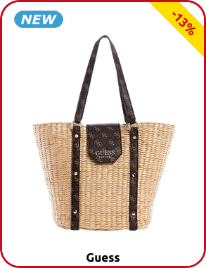 Guess Handtasche «Paloma», beige/schwarz