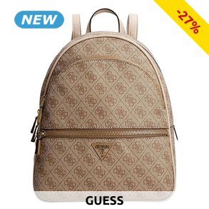 GUESS Rucksack «Monogram», beige