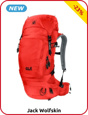 Jack Wolfskin Rucksack «Orbit 26 Pack Recco», rot