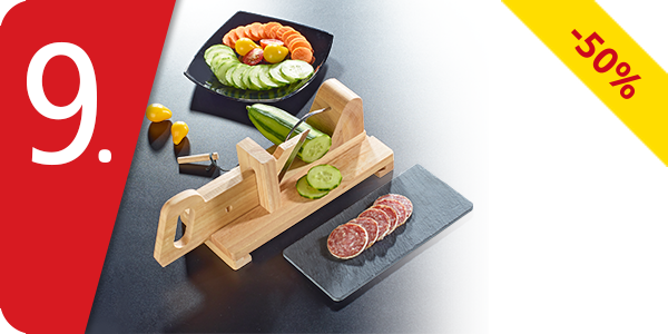 Wurstschneider mit Schieferplatte