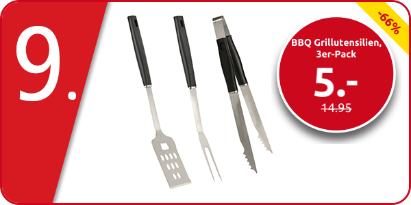 BBQ Grillutensilien, 3er-Pack