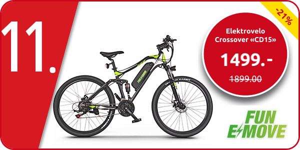 Elektrovelo Crossover «CD15», FUN E-MOVE, 21 Gänge