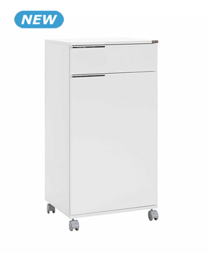 Mehrzweck-Möbel «Gaby 1», L 50 x H 100 x T 40 cm, weiss glänzend