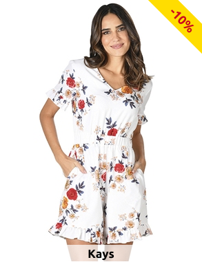 Kombishorts, weiss bedruckt