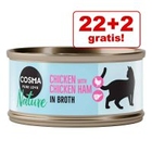 22 + 2 gratis! 24 x 70 g Cosma Nature natvoer