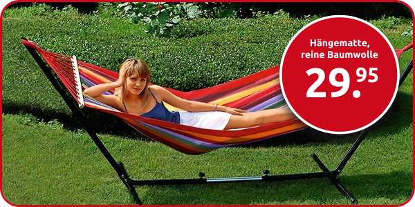 Hängematte, reine Baumwolle