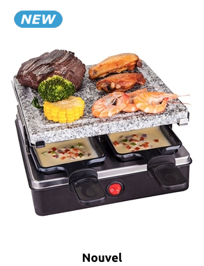 Nouvel Racletteofen «Cube Stone», 4 Personen