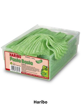 Haribo Pasta Basta Apfel sauer, 150 Stück