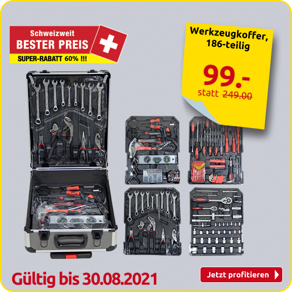 Werkzeugkoffer, 186-teilig