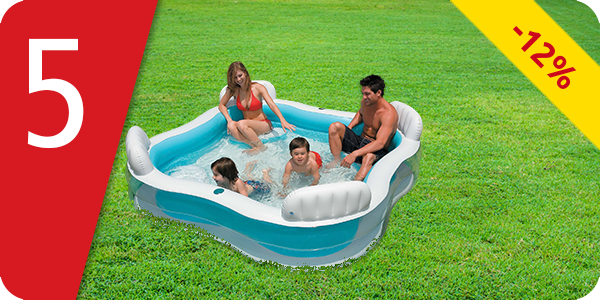 Pool mit 4 Sitzen, aufblasbar