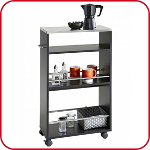 Servierwagen «Coffee», schwarz