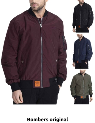 BOMBERS ORIGINAL Bomberjacke «MA1-M», weinrot