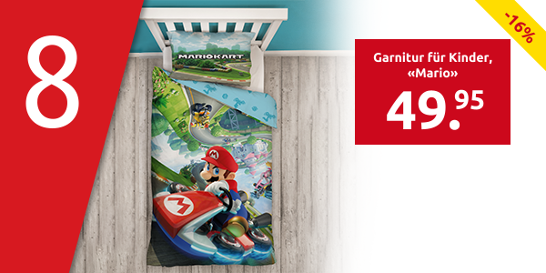 Garnitur für Kinder Double Face, 160 x 210 cm + 65 x 100 cm, «Mario»