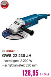 BOSCH Professional Haakse slijper GWS 22-230 JH