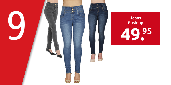 Jeans Push-up, dunkelgrau