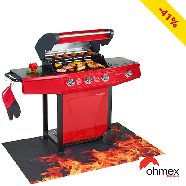Gas-Grill BBQ 3005 von Ohmex mit 2 Grillflächen