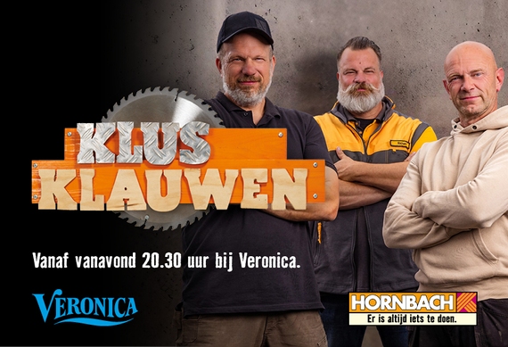 Klusklauwen start vanavond bij Veronica | HORNBACH