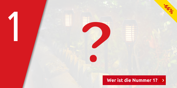 Solarlampen «Flambo», 4 Stück, mit abnehmbarem Erdspiess