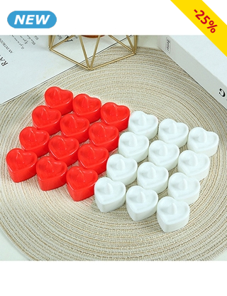 LED-Kerzen «Herz», 24 Stück