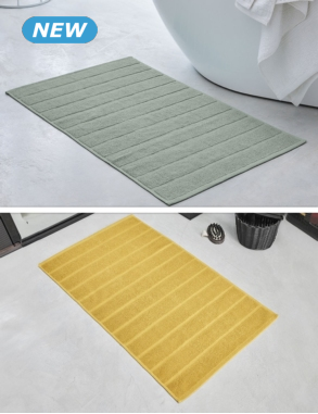 Badteppich, 50x80 cm, senf