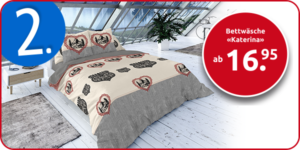 Bettwäsche «Katerina» aus reiner Baumwolle