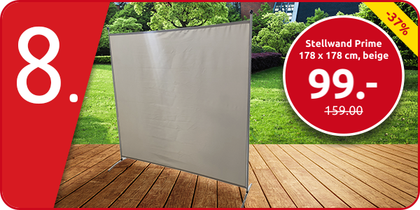 Stellwand Prime 178 x 178 cm, beige