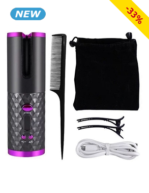 Haarlockenwickler, LCD-Bildschirm, kabellos