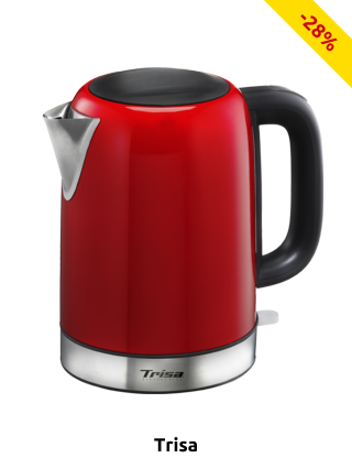 Trisa Wasserkocher «Diners Edition», 1,7 l, rot