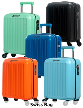 Swiss Bag Koffer «Trolley Cabine Easyjet», hellblau