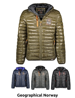 GEOGRAPHICAL NORWAY EXPEDITION Herrenjacke «Briout», wattiert, khaki