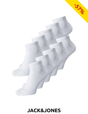 JACK&JONES Socken, 10er-Pack, weiss