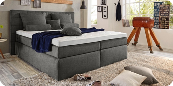 Boxspringbett «Baho», 180 x 200 cm