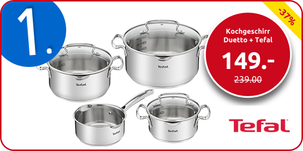 Kochgeschirr Duetto + Tefal