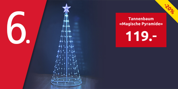 Leuchtender Tannenbaum «Magische Pyramide», NEUE EFFEKTE, 220 LEDs