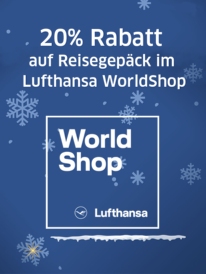 20% Rabatt auf Reisegepäck im Lufthansa WorldShop