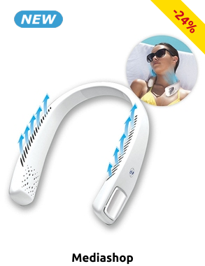 Tragbarer Nackenventilator «Cool 2 Go», Länge verstellbar 15 - 42 cm