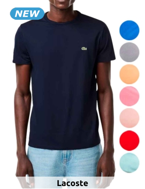 Lacoste T-Shirt für Herren, uni, marine