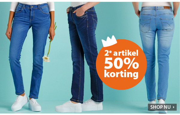 Shop je jeans nu met oranjevoordeel