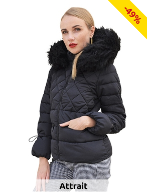 Jacke Attrait, schwarz