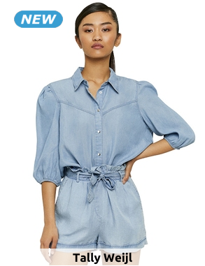 Tally Weijl Jeans-Bluse, helldenim