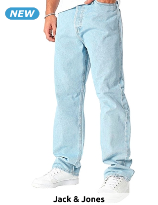 JACK&JONES Herrenjeans, L32, hellblau