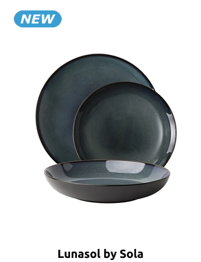 Lunasol Geschirr-Set «Elements Night», 12-teilig, 4 Personen