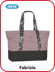 Fabrizio Strandtasche, rosa/grau