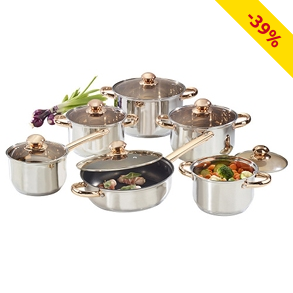 Kochtopf-Set «Cuivre», 12-teilig