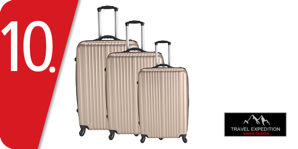 Kofferset «Locarno», 3-teilig, champagne