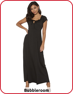 Maxi-Kleid, schwarz