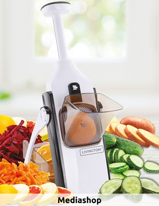 Livington Gemüsehobel «Turbo cut», klappbar, 43,7x15,7x10,8 cm