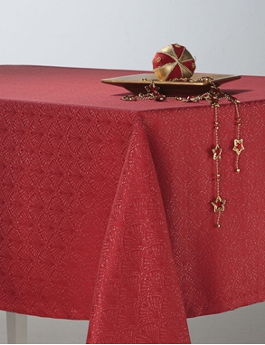 Tischdecke «Lena», 140 x 350 cm, rot