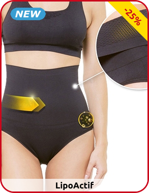 Lipoactif Damenslip formend, in Schwarz