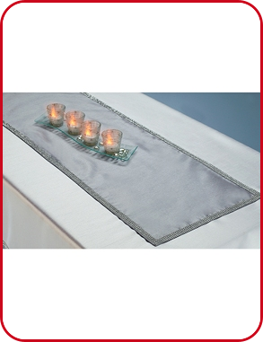 Tischläufer «Stefanie», silber